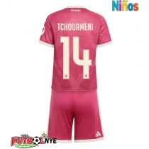 Camiseta Real Madrid Aurelien Tchouameni #14 Tercera Equipación para niños 2026-27 manga corta (+ pantalones cortos)